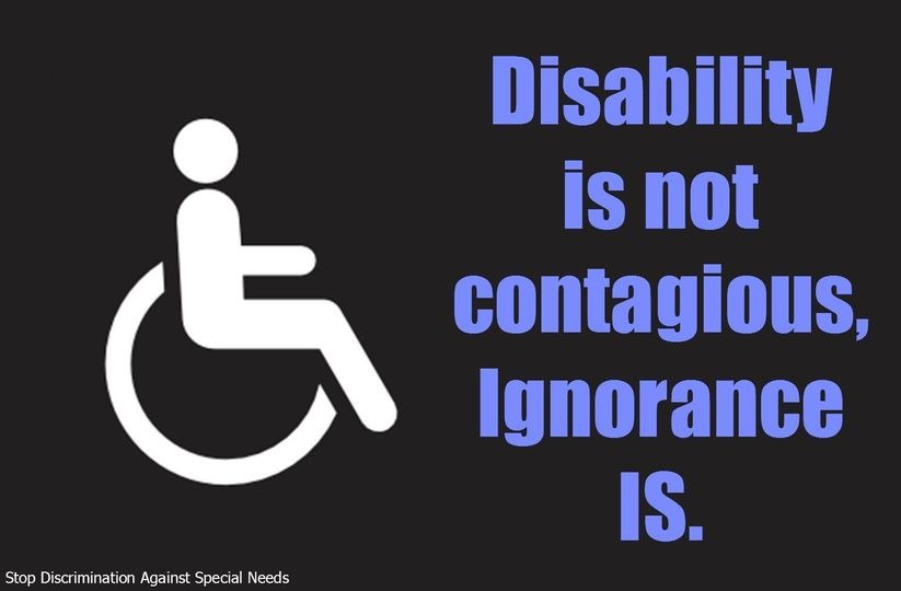 Disability is not contagious